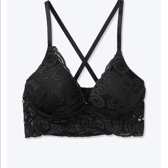 CROCHET WIRE-FREE PUSH-UP BRALETTE - Picture 3 of 5